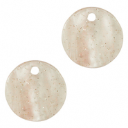 Resin Anh&auml;nger 12mm Sand beige