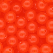 14 mm DQ&reg; Acrylperlen shiny Vermillion red