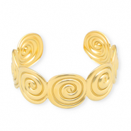 Armb&auml;nder aus Stainless Steel - Rostfreiem Stahl Bangle Spirale Gold