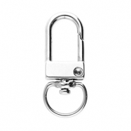 Stainless Steel - Rostfrei Stahl Schmuckzubehör Schlüssel Anhänger 32 mm Silver