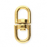 Stainless Steel - Rostfrei Stahl Schmuckzubehör Schlüssel Anhänger Oval Gold