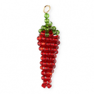 BY31&reg; Anh&auml;nger Glasperlen Chilischote Dark red-green