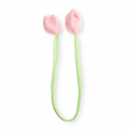 Statement-Anh&auml;nger Tulpe shiny Light green- light pink