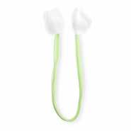 Statement-Anh&auml;nger Tulpe shiny Light green- white