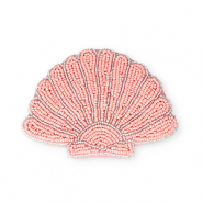 Geldbörse Muschel Silverlined transparent-salmon pink