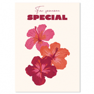BY31® SchmuckKarten "For someone special" Off white-bordeaux red-coral red-pink