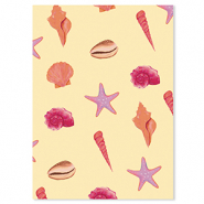 BY31® SchmuckKarten Meeresleben Yellow-pink-purple