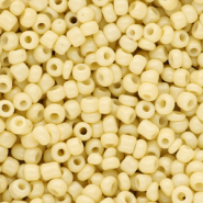 Miyuki Rocailles 8/0 Duracoat opaque light lemon ice yellow 8-4451