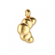 BY31® Stainless Steel - Rostfrei Stahl Anhänger Croissant Gold