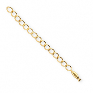 BY31® Stainless Steel - Rostfrei Stahl Schmuckzubehör Verlängerungsketten Set Fisch Gold