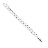 BY31® Stainless Steel - Rostfrei Stahl Schmuckzubehör Verlängerungsketten Set Fisch Silver