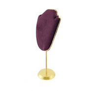 Schmuckdisplay Büste für Ketten Dark purple-gold