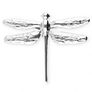 Stainless Steel - Rostfrei Stahl Statement Broschen Libelle Silver