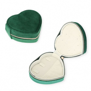 Schmucksuitcase f&uuml;r die Reise&nbsp;Herz Emerald green