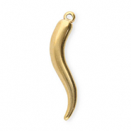 Stainless Steel - Rostfrei Stahl Anhänger Cornicello Gold