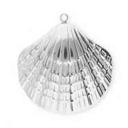 Stainless Steel - Rostfrei Stahl Anhänger Muschel Silver