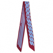 Bandana Schal mit Kettenglieder Berry wine red-lavender purple