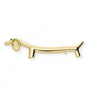 Broschen Dackel Gold