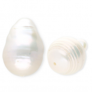 TQ Süsswasserperlen Tropfen high Luster Natural white