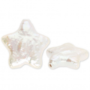 TQ Süsswasserperlen Stern Natural white