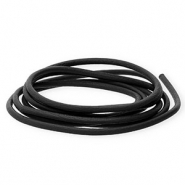 DQ Leder rund 2 mm Black