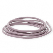 DQ Leder rund 2 mm Vintage pink