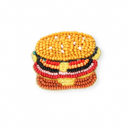 Broschen Hamburger Yellow-multicolour
