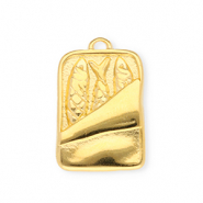 Metall Anhänger DQ Sardinen-Dose Gold (Nickelfrei)