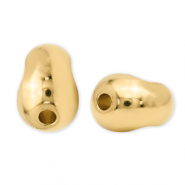 Metall Perlen DQ Erdnuss Gold (Nickelfrei)