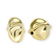 Acrylperlen Oval Gold