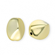 Acrylperlen Oval Gold