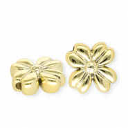 Acrylperlen Blume Gold