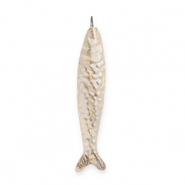 DQ&reg; Griechische Keramik Anh&auml;nger Sardine Beige