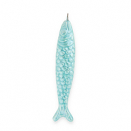 DQ&reg; Griechische Keramik Anh&auml;nger Sardine Turquoise blue