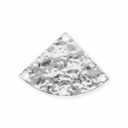 BY31® Rostfreier Edelstahl Schmuckzubehör Zwischenstück Lüfter mit 4 Ösen Silver