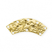 BY31® Rostfreier Edelstahl Schmuckzubehör Zwischenstück Bogen mit 8 Ösen Gold