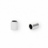 Rostfreier Edelstahl Schmuckzubehör Endkappen Ø2.5 mm Silver