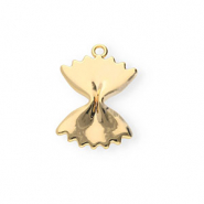 BY31® Eco-brass (nachaltiges Messing) Anhänger Farfalle-Nudel Gold