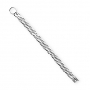 BY31® Rostfreier Edelstahl Gliederanhänger Schlangen Silver