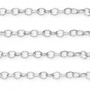 Rostfreier Edelstahl Schmuckzubehör Gliederkette Ankerglied Silver