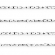 Rostfreier Edelstahl Schmuckzubehör Gliederkette Fantasieglied Silver
