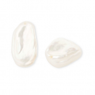 Imperfekten Süßwasserperlen Irregular high luster Natural white