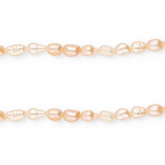 Imperfekten Süßwasserperlen Rice 4-7x4-5mm Peach rose