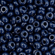 Preciosa Rocailles 6/0-33080 Natural opaque-ultra dark blue