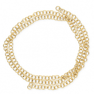 Stainless Steel - Rostfrei Stahl Schmuckzubehör Bindering 7mm Gold