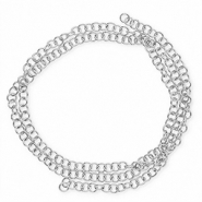 Stainless Steel - Rostfrei Stahl Schmuckzubehör Bindering 7mm Silber