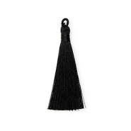 Perlen Quaste 8 cm Black