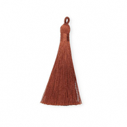 Perlen Quaste 8cm Brown