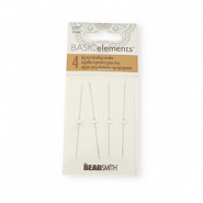 Beadsmith Beading Nadel mit großer Öse 6cm Silber