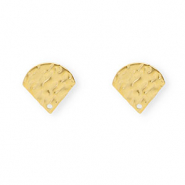 Rostfreier Edelstahl Schmuckzubeh&ouml;r Ohrringe / Ohrstecker mit &Ouml;se Gold